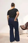 5061 Dikiş Detaylı Kot Pantolon - Lacivert