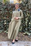 27K2254 - YEŞİL - MY MAGAZİN -ETEK-CEKET SCUBA TAKIM